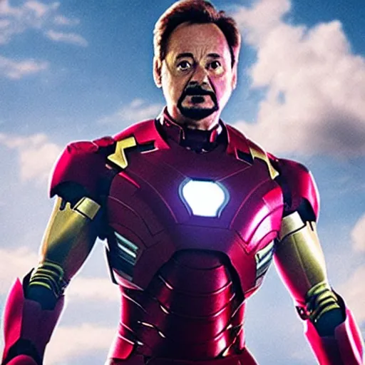 Image similar to bill murray as iron man