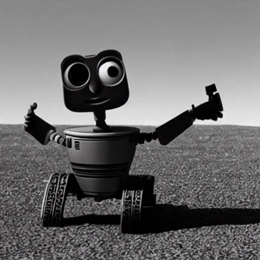 Image similar to wall · e in a twilight zone episode