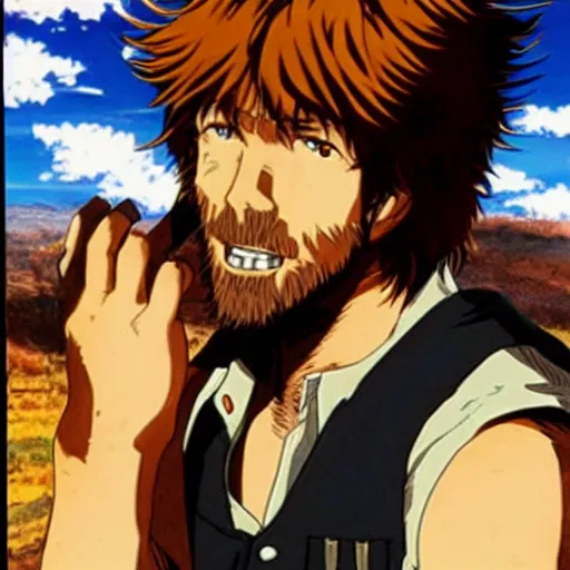 Image similar to Anime Chuck Norris