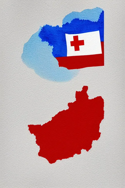 Image similar to minimalist watercolor art of switzerland, illustration, vector art