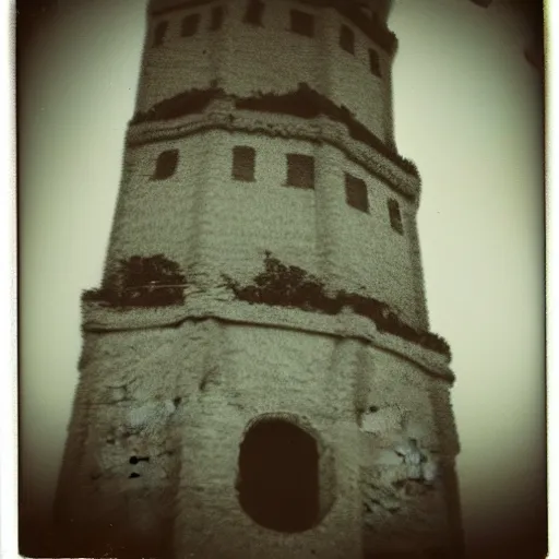 Prompt: tower made of lazy frogs, beautiful polaroid photo, pinhole, lomography,