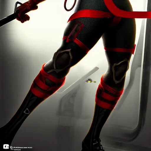 Image similar to gordon freeman in stockings, 4K, realistic, high detailed