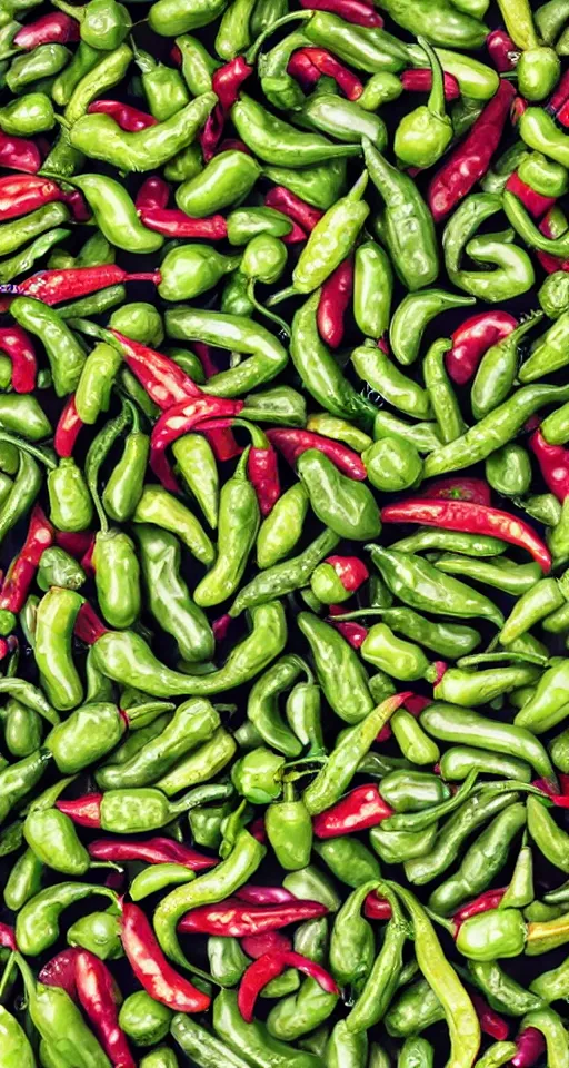 Prompt: jalapeño pepper pattern background