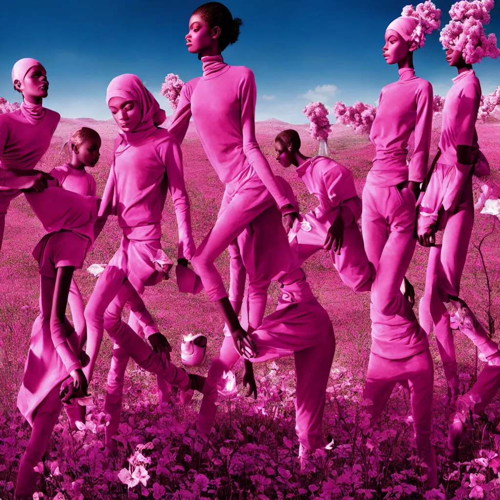 Image similar to fragrance advertising campaign by richard mosse