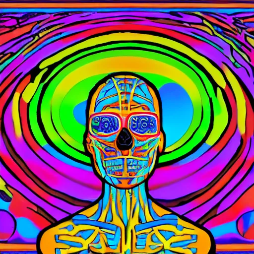 Image similar to Human psychodelic system