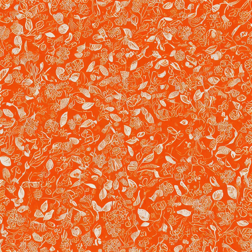 Prompt: orange seamless pattern, orange pattern, orange digital paper, orange background, orange fabric textures