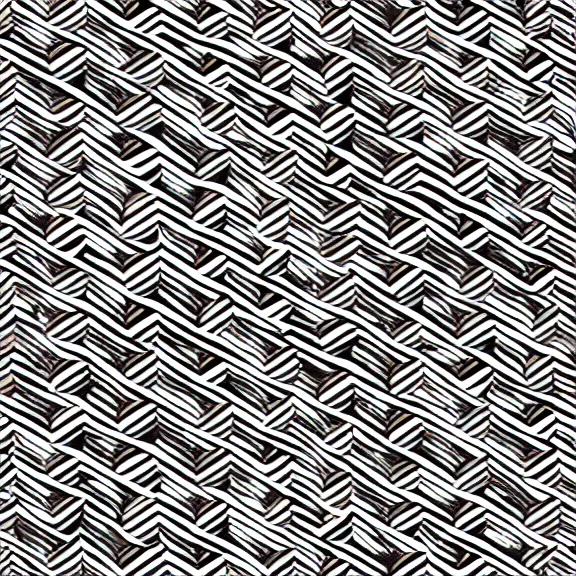 Prompt: seamless abstract pattern, black and white