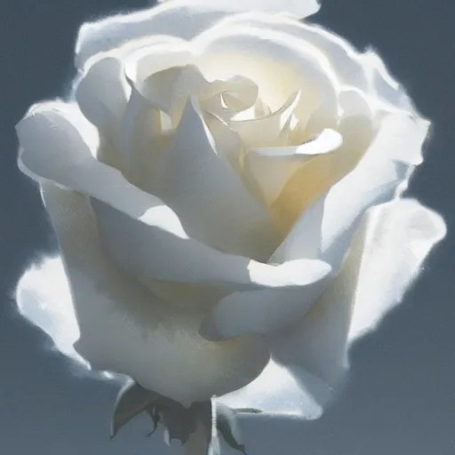 Prompt: a close up illustration of a white rose, dramatic lighting, illustration by Greg rutkowski, yoji shinkawa, 4k, digital art, concept art, trending on artstation