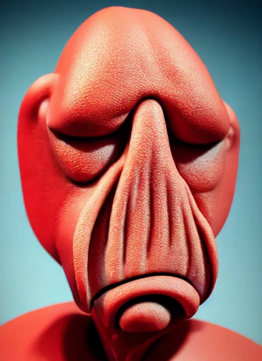 Image similar to photorealistic 3 0 0 0 ( dr. john a. zoidberg ), portrait photography feroflex photorealistic studio lighting ektachrome detailed intricate face details, ultradetails, beautiful face, realistic shaded perfect face, extremely fine details