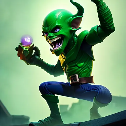 Prompt: clash royale green goblin, by tom bagshaw and ilya kuvshinov, rtx rendering, octane render 1 2 8 k, maya, extreme high intricate details by wlop, digital anime art by ross tran, medium shot, composition by sana takeda, dramatic lighting by greg rutkowski