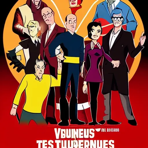 Prompt: venture brothers live action movie poster h- 768 w- 512