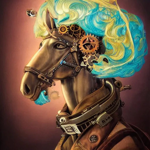 prompt : steampunk horse soft light painted by james | Stable Diffusion ...
