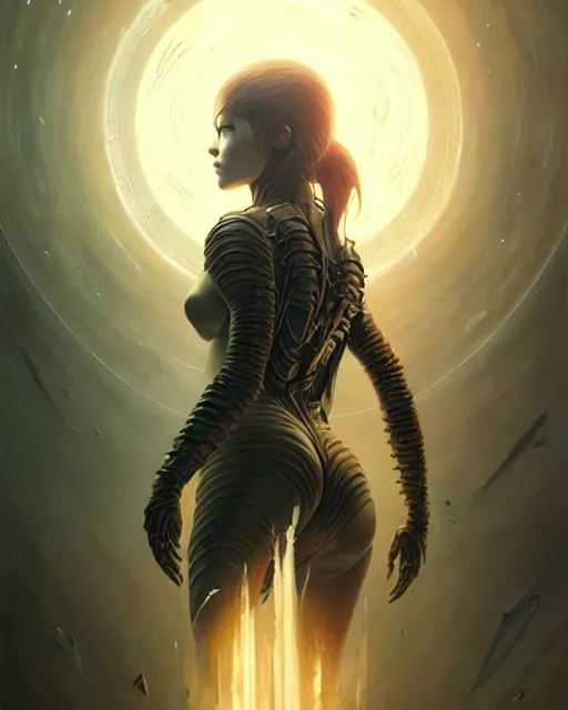 Image similar to Death is swallowed up in victory, artwork by artgerm, scifi, D&D, fantasy, intricately detailed, elegant, digital painting, smooth, sharp focus, art by greg rutkowski and Ruth Asawa and Eric Wallis