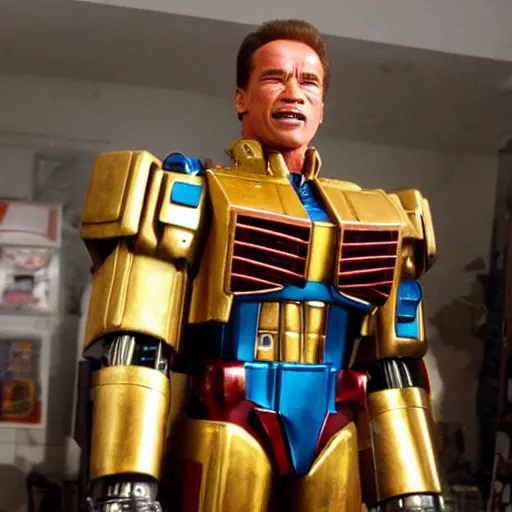 Image similar to Arnold Schwarzenegger as Optimus Prime