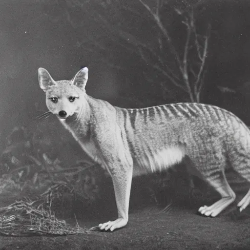 Image similar to Photograph of a Thylacine