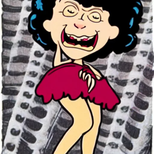 Image similar to dr. Frank n furter as a cute Betty boop cartoon