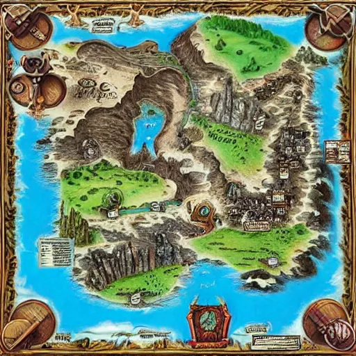 Image similar to beautiful and extremely detailed fantasy board game map