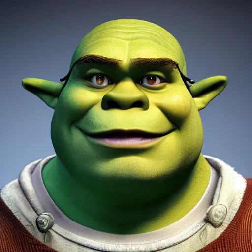 Shrek but he looks like a nerd, hyperdetailed, | Stable Diffusion