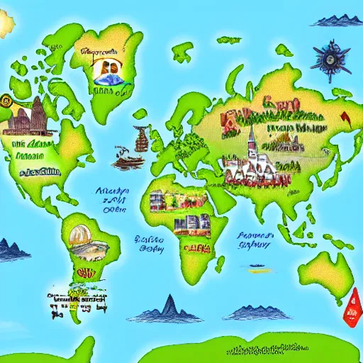 Image similar to map of fanatsy world