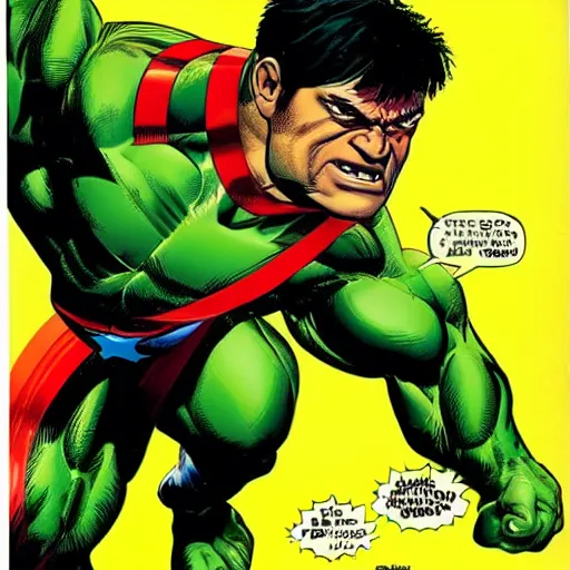 Prompt: hulk as captain america