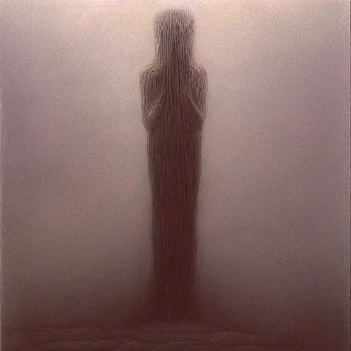 Image similar to LSD. Zdzisław Beksiński.