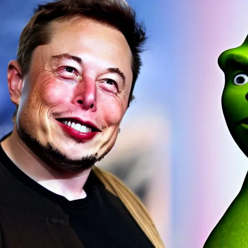 Image similar to elon musk as shrek