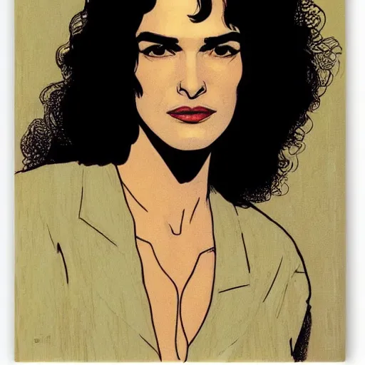 Image similar to “ rachel weisz retro minimalist portrait by jean giraud, moebius starwatcher comic, 8 k ”