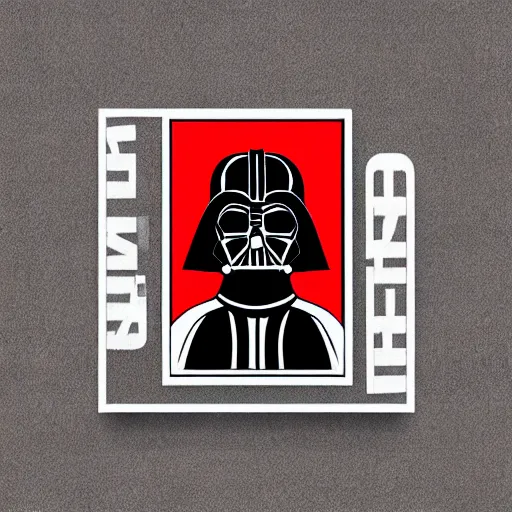 Image similar to darth vader wearing a jock - strap, svg sticker art