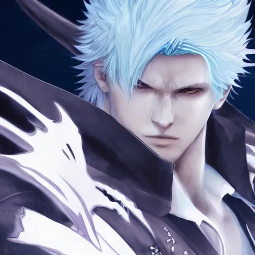 beautiful anime art of Vergil from devil may cry by