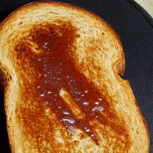 Image similar to virgin mary shape burnt toast