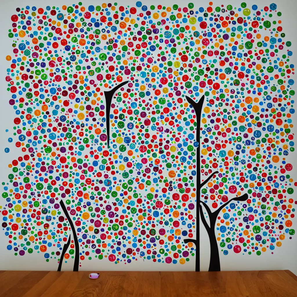 Prompt: sticker tree