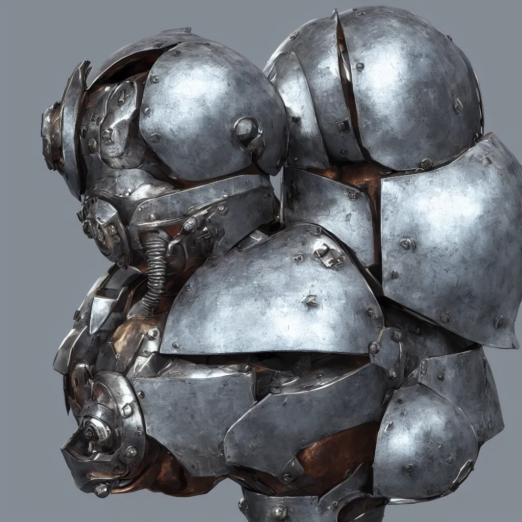 Prompt: medieval mecha helmet, unreal engine, 8 k, ultra realistic, ultra detail