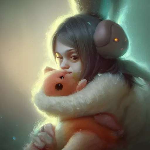 Image similar to The snuggliest snuggles in the world, huggy wuggy from poppy playtime video game, fullbody, ultra high detailed, glowing lights, oil painting, Greg Rutkowski, Charlie Bowater, Beeple, unreal 5, DAZ, hyperrealistic, octane render, RPG portrait, dynamic lighting, fantasy art, beautiful face