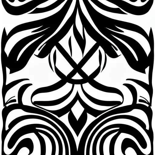 Image similar to a vector llustration logo of fire, black and white, smooth curves