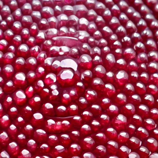 Image similar to An apple is made of ruby crystal.