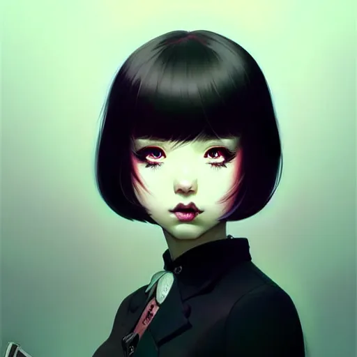 Prompt: a beautiful executioner looks darkly, art by ilya kuvshinov and lois van baarle and ross tran and range murata and artgerm and andy warhol, norman rockwell, digital art, highly detailed, profile picture, intricate, sharp focus, mystical trending on artstation hq, deviantart, pinterest, unreal engine 5, 4 k uhd image