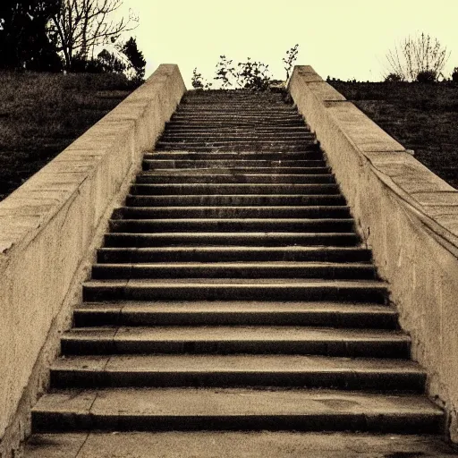 Prompt: stairs leading nowhere