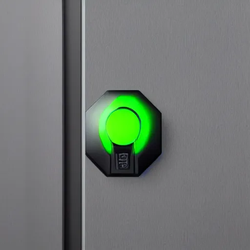 Prompt: razer RGB gaming doorknob