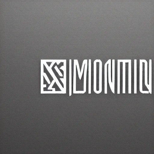 Prompt: a linograph logo of motion design editors