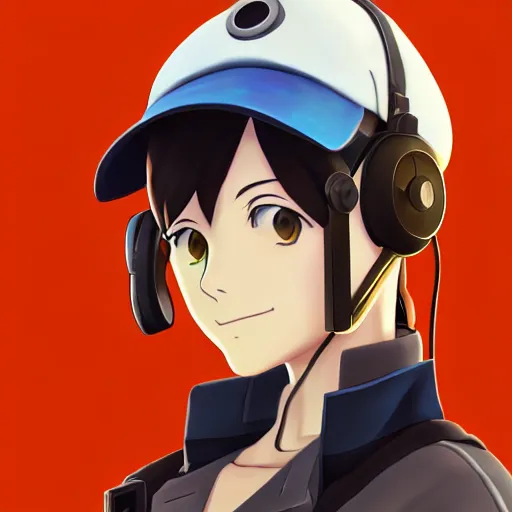 Image similar to beautiful makoto shinkai anime style digital painting portrait of engineer woman from team fortress 2 by valve, 4 k, 8 k, hd, high resolution, highly detailed, intricate detail, ultra realistic faces, digital art, trending on artstation, team fortress 2, your name, weathering with you