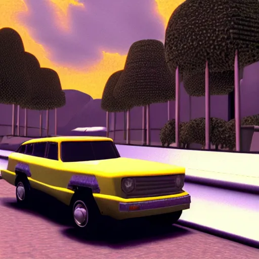 Image similar to Render of a SUV in Super Mario 64