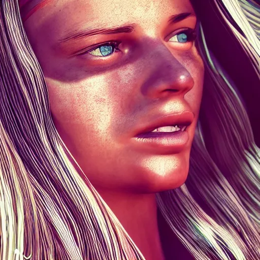 Prompt: illustration is a surfer chick, himhighly detailed, 8 k, cinematic, 3 5 mm, ultra 8 k, photography, vray render, high resolution, photorealistic, photo, realism, sharpphotography, a photograph of, maximum detail, sharp focus, intricate details, highly realistic, cinematic lighting, volumetric lighting, photography, artstation