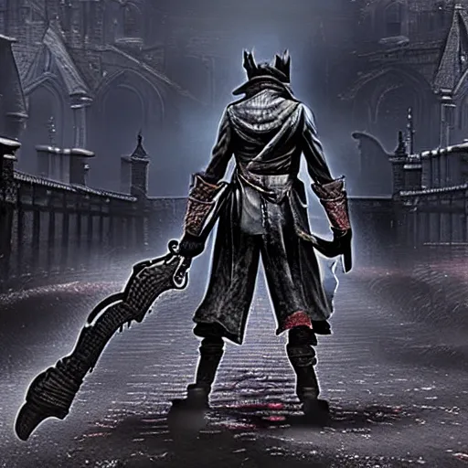 Image similar to a stunning high quality screenshot from bloodborne