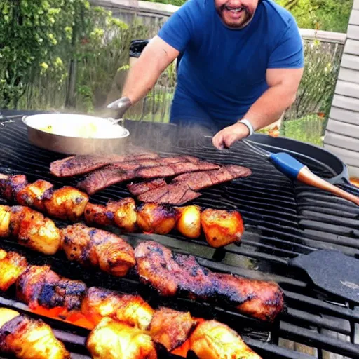 Image similar to edu gasapar cooking on a bbq