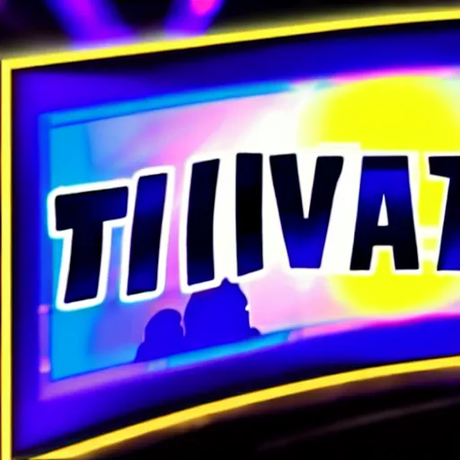 Image similar to Trivia TV show with blue crown logo