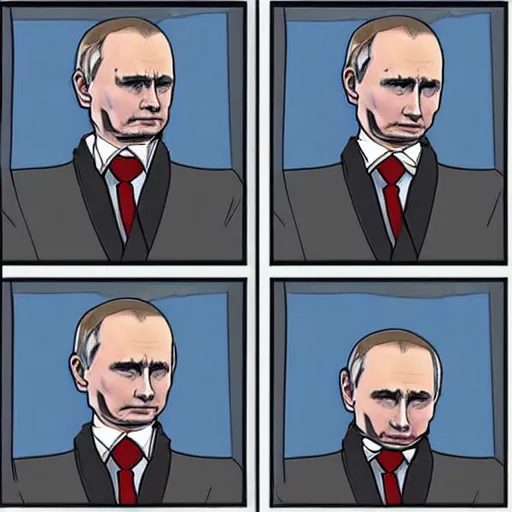 Image similar to Putin as JoJo character