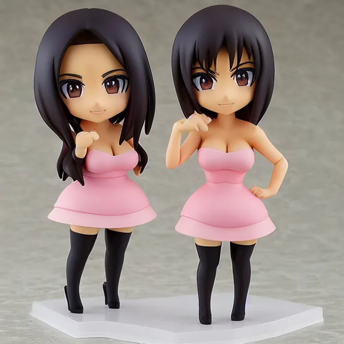 Prompt: kim kardashian, an anime nendoroid of kim kardashian, figurine, detailed product photo