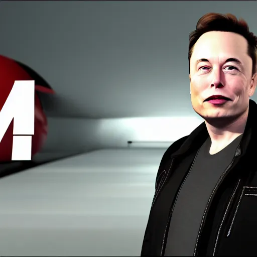 Image similar to elon musk in unreal engine 4 4 k quality super realistic