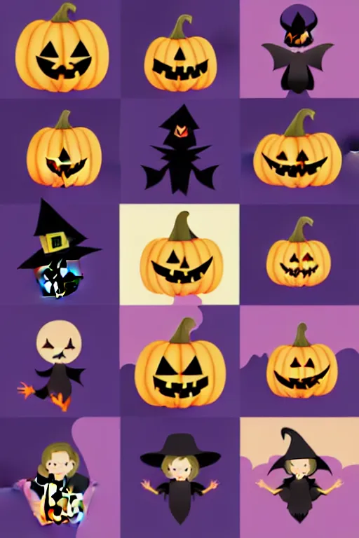 Prompt: illustration halloween sexy icon set, vector art, photoshop files, envato elements, cut, fun, spooky