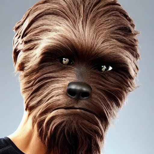 Image similar to A shaved wookie, hairless
